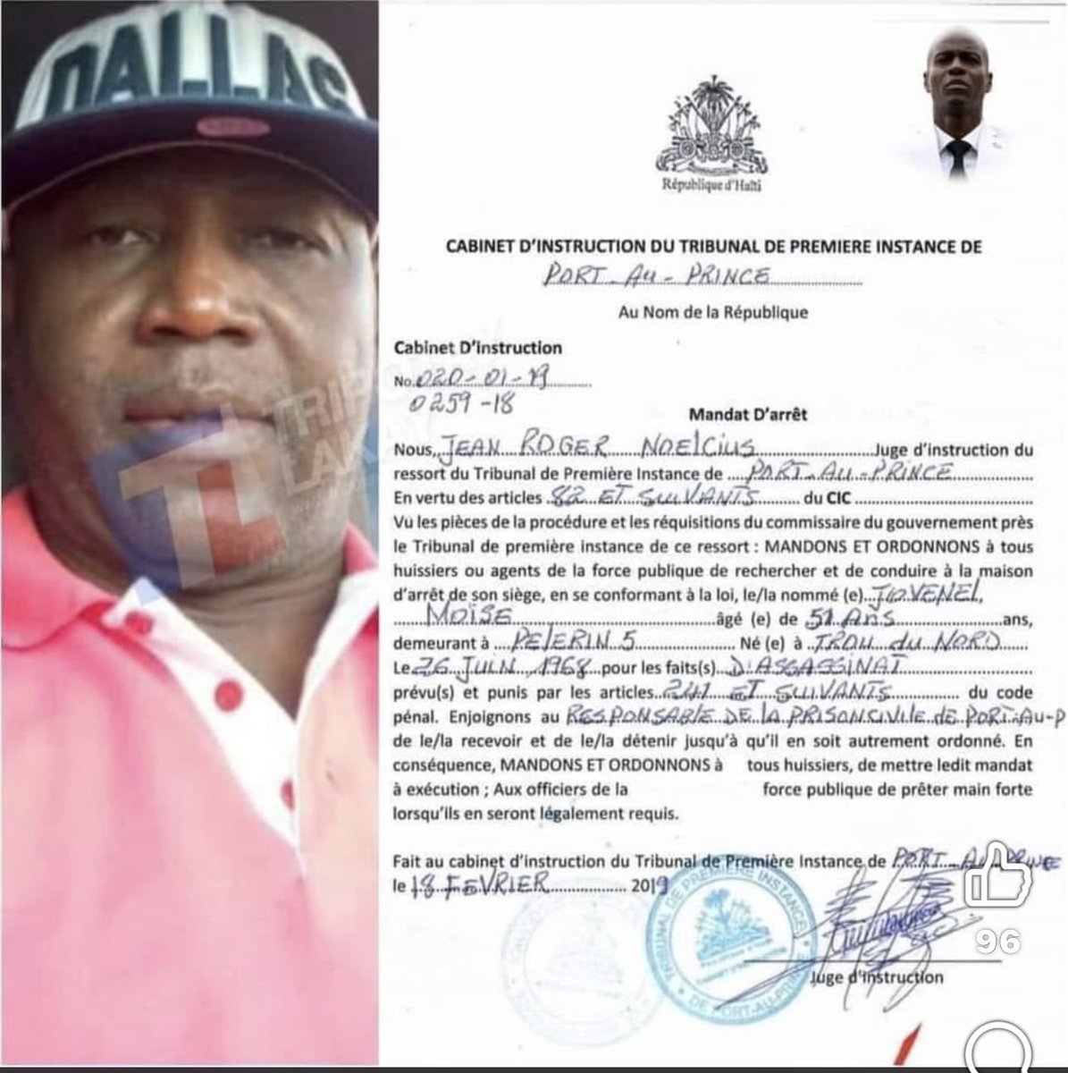 GedonyFontil's tweet photo. #Ayiti #Dosye #Jistisprezidenjovenelmoise
Jodi a, tantativ koudeta echwe 7 fevriye 2021 nan petit bois, yon abitasyon ki pou fanmi oligak kòwonpi Vorbe yo, ke nou konnen ki te evantyèlman finanse asasina prezidan @moisejovenel la, te mansyone nan tribinal la pandan depozisyon ansyen jij Jean Roger Noelcius la, jij ki te admèt sou sèman ke se li menm ki te siyen manda arestasyon ilegal kont prezidan an anba presyon ansyen avoka @RnddhAyiti la, Mario Beauvoir.
