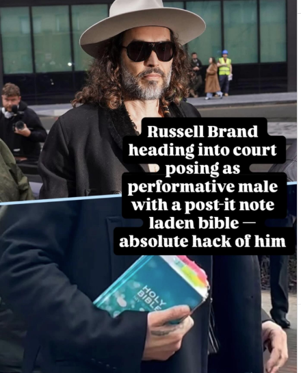 The Bible is a book. It's not going to protect anyone from the horrific crimes they've committed. 
When I see serial rapist, Maga Russell Brand walking into court after brutally raping 6 women, holding a Bible, it makes me want to hurl
Nice prop, loser. You're going down.
I'm