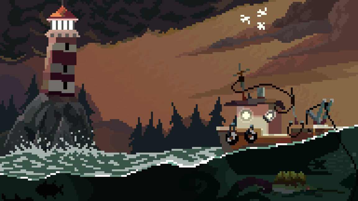 vicious7331's tweet photo. DREEDDGEE #pixelart #ドット絵 #DREDGE #fanart https://t.co/MkxdSTdjqm
