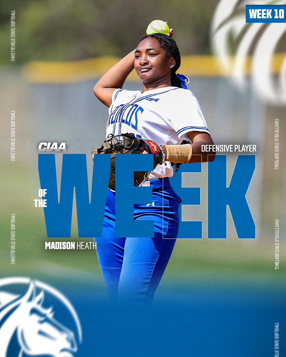 Fsubroncos_sb's tweet photo. Dominant on both sides of the ball ๐ฅ
Offensive Player of the Week - Sydney Jackson
Defensive Player of the Week - Madison Heath
#fsubroncos | #broncopride | #ciaa https://t.co/VnstmFKJ9b