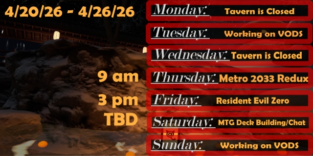SensuBeanManiac's tweet image. Hello Adventurers we are back and we are starting this week light.
#ResidentEvil0 #METRO2033 #MagicTheGathering #justchating #smallstreamer #twitch #twitchaffiliate #VRoid #VTuber #IndieVtuber #18plus