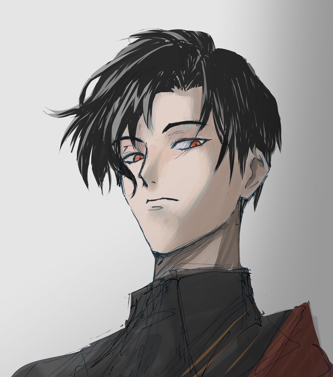 初対面だった時、こう見えたんだろうな #obeymefanart