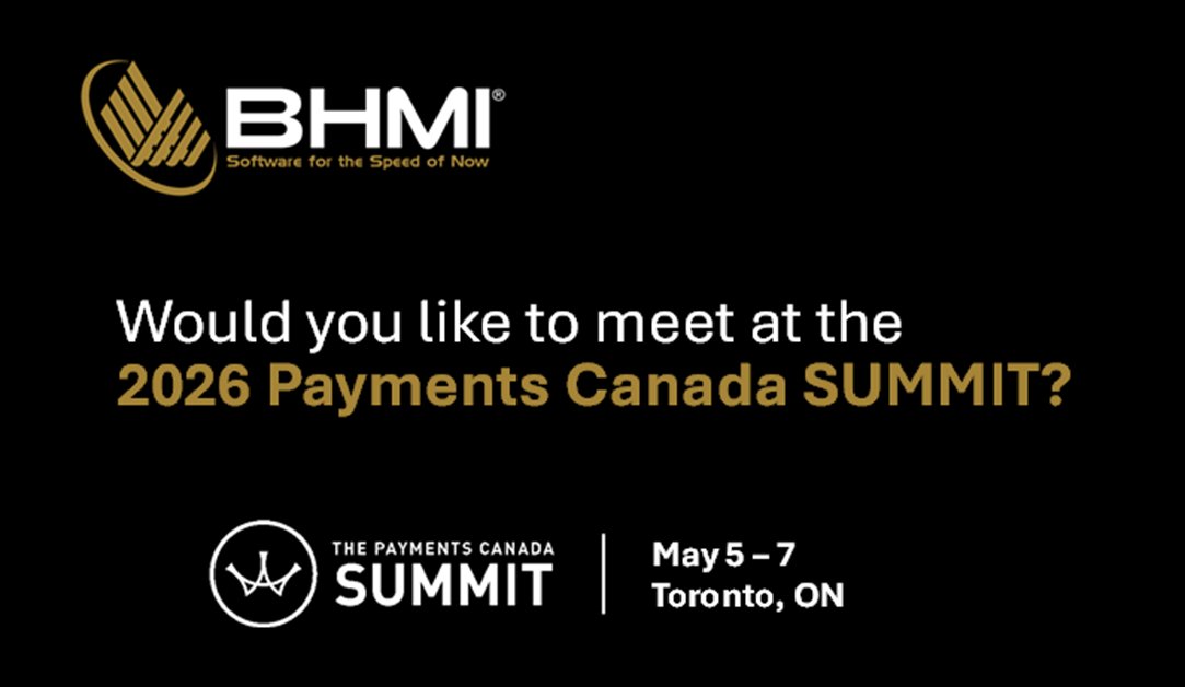 bhmisoftware's tweet photo. The countdown to the The Payments Canada Summit is on!

We’re sending a top-tier crew from BHMI and we would welcome the opportunity to connect with you and/or members of your company that will be attending.

To schedule a meeting, e-mail donna.blum@bhmi.com. https://t.co/iBLECiujzY