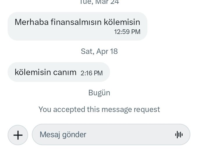GTrinque's tweet photo. Olm bu hesabımın ismini değişicem bu gidişle. 

Kadın veya kadın profili olanlar çok garip mesajlar atiyor. Köle kelimesi başka yere çıkıyor sanırım sosyal medyada. 

Abuk sabuk teklifler geliyor ya .d 
Bunlar karalamadan atabildiklerim 😬 https://t.co/fRojDc5A16