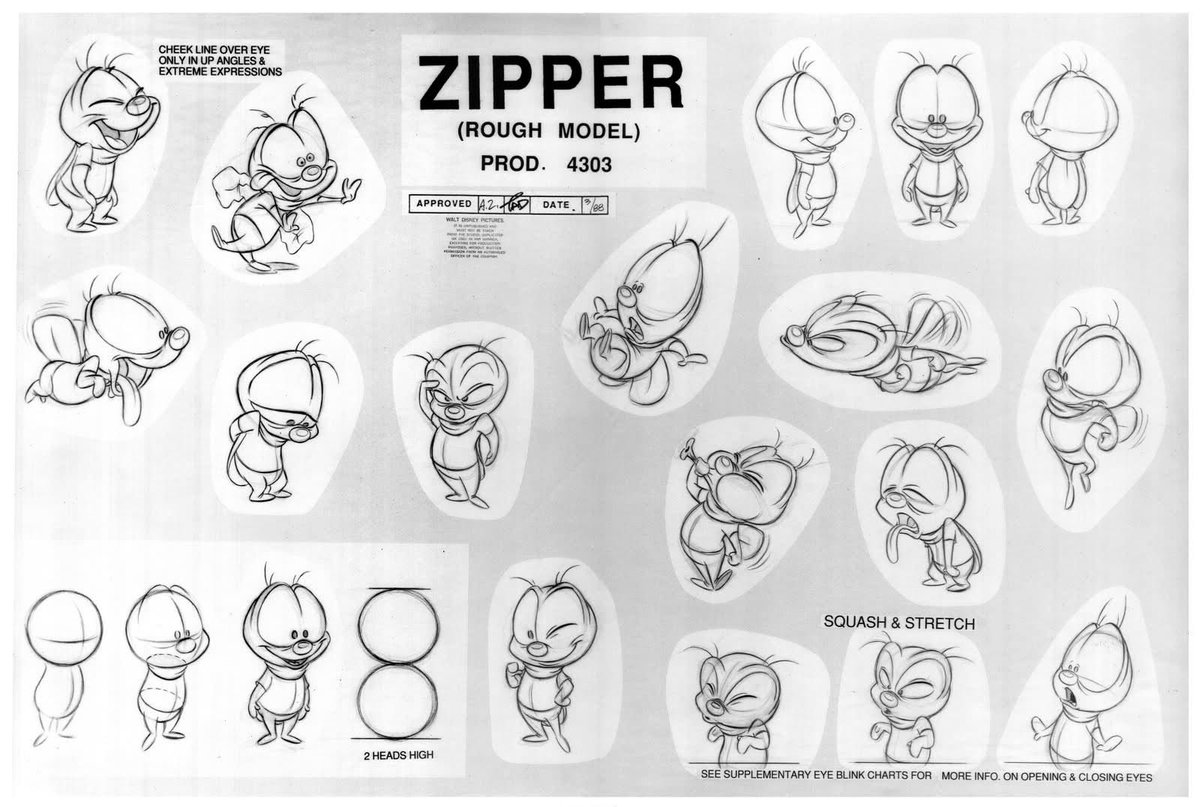 Chip 'n Dale Rescue Rangers 1989 Model Sheets