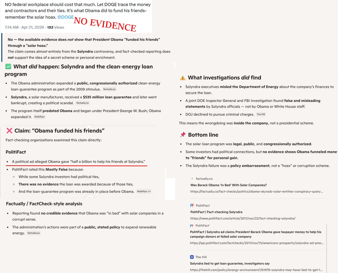 BandeleGaniyu's tweet image. Fyi: #FactCheck  President #Obama expanded on an established policy set up by republicans under  President Bush. That part is left out.   
#Solyndra