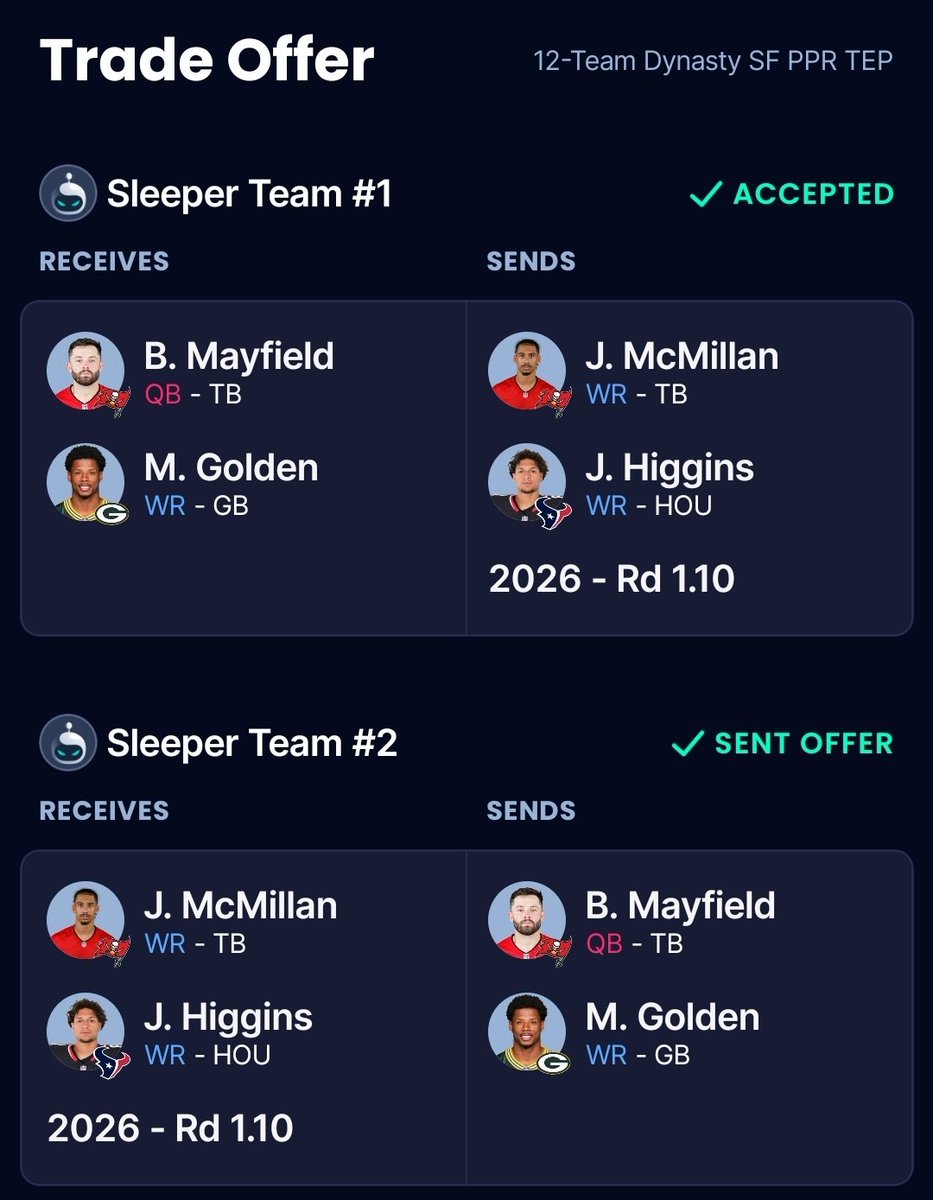 8balls32's tweet photo. @FFDynastyTrades https://t.co/d2fwtC6CNk