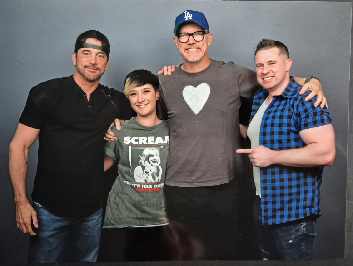 ChrisMason316's tweet image. Meeting the amazing @matthewlillard &amp;amp; @skeetulrich. at For the Love of Horror

#comiccon #fortheloveofhorror #matthewlillard #skeetulrich #horror