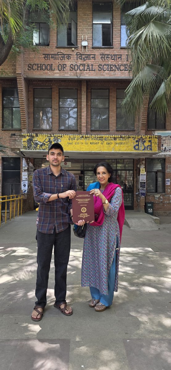 ProfessorPuri's tweet image. Congratulations to @anupamomkar part of my student family on submitting his phd thesis ! I still remember his  early days at jnu ! It’s a journey of growth from a student to an accomplished researcher #phd