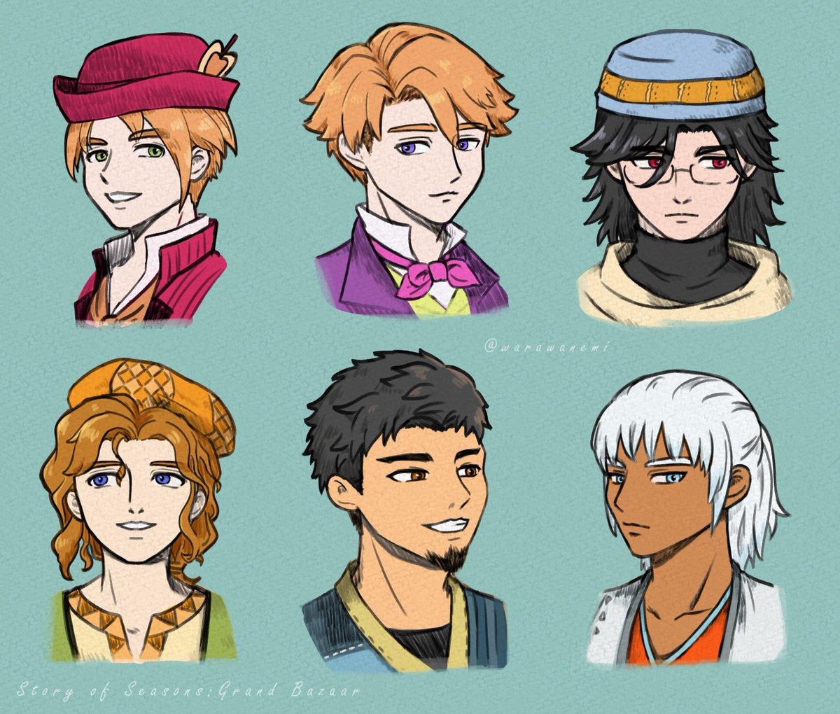 warawanemi's tweet photo. grand bazaar fanart, i love this game too much😭
#sosgb #グラバザ #牧場物語 https://t.co/6xaomaddSl