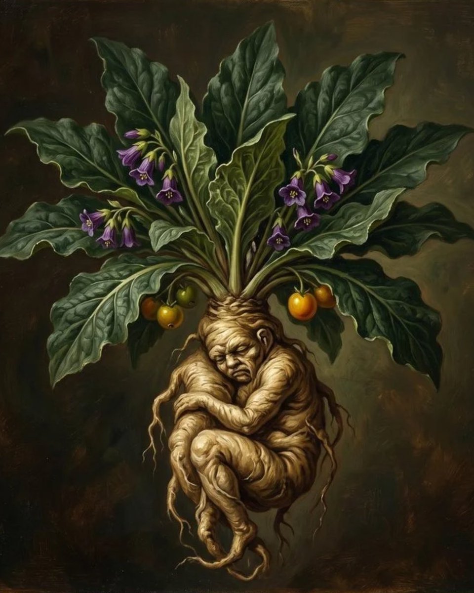 🌿Mandrágora: Mito, Biologia e Magia. Nesse encontro você vai aprender tudo sobre a Mandrágora, a planta mais lendária da bruxaria e que faz parte do “Veneficium” ou Caminho dos Venenos (Poison Path). É só clicar no link para assistir - youtube.com/live/uqxAdSAQl…