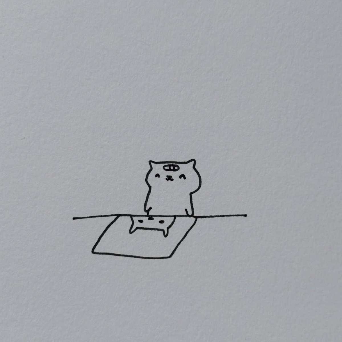 poorlycatdraw's tweet photo. creative process https://t.co/5354eoQrAG