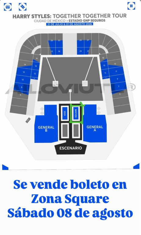 YoSoyBarbacoa's tweet photo. Amiguis, me urge vender un boleto para el concierto de Harry Styles.
Es en la zona Square y estoy dando opciones de pago. https://t.co/5iXt5coy4H