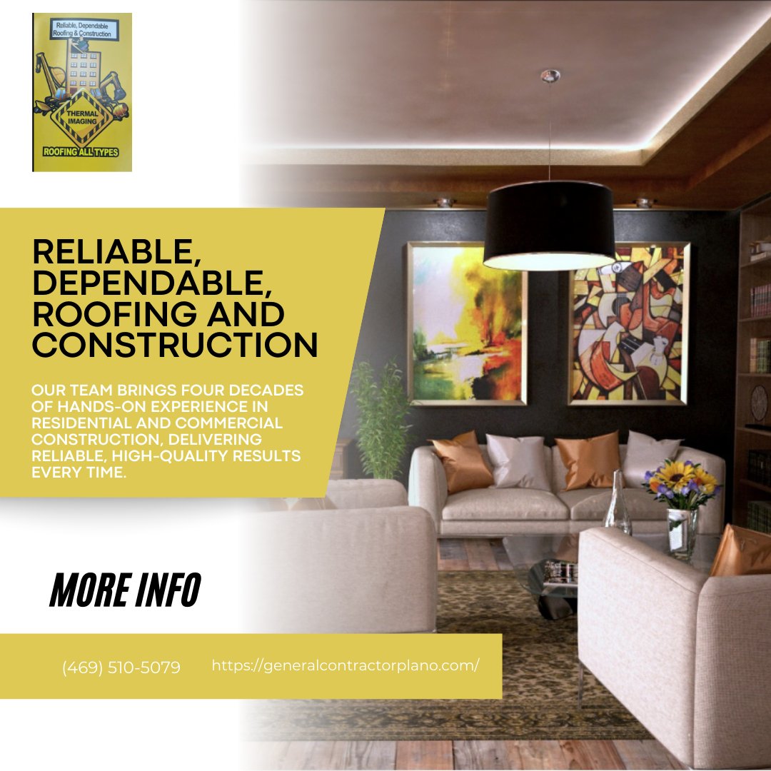 ReliableRoof_'s tweet image. A fresh layout can completely change how your home feels. We deliver customized home remodeling solutions that reflect your lifestyle and taste. Quality workmanship is always our priority. Contact us today! #HomeRemodeling
generalcontractorplano.com/home-remodeling