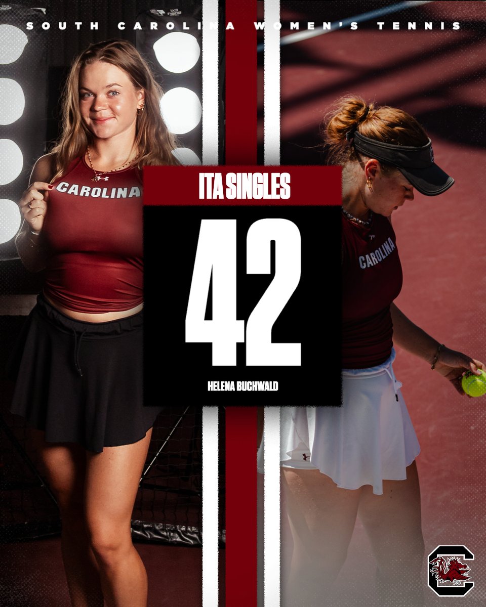 GamecockWTennis's tweet photo. Where we stand in the @ITA_Tennis rankings for the week 👀 https://t.co/svsnsEAXtf
