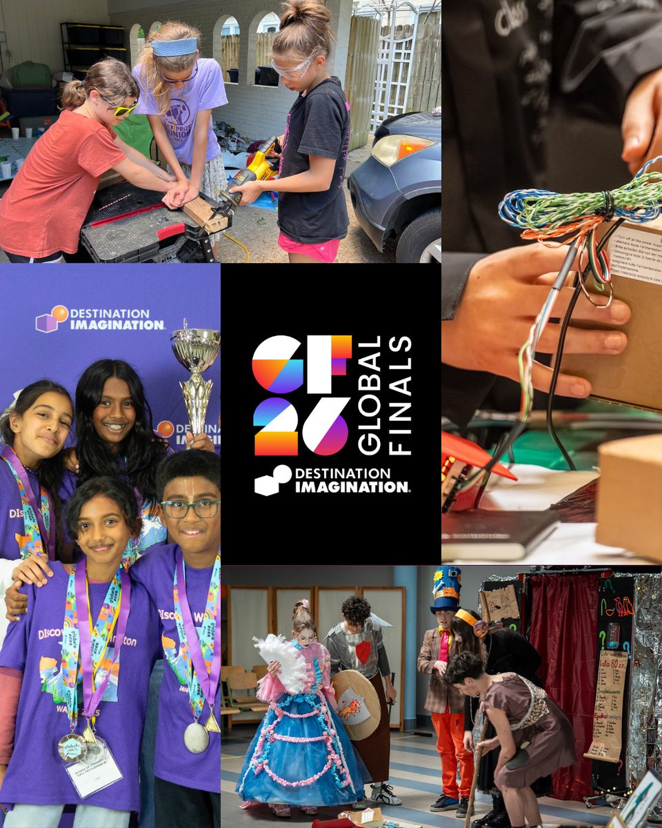 IDODI's tweet photo. One month away! 🎉

Teams from around the world are heading to Kansas City for Global Finals—the world’s largest celebration of student creativity.

What are you most excited for? 

#DestinationImagination #GlobalFinals2026 https://t.co/ORQ3aDs5VS