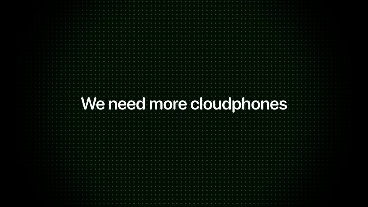 whateverdotai's tweet photo. 5 things cloud phones can do that emulators can't

1/ run the real play store, the real app store, with the real drm. emulators get banned in 10 minutes.

2/ pass device attestation. safetynet, play integrity, device check — all green. emulators fail every time.

3/ receive real sms and otp. needed for any login flow that matters.

4/ get real gps, real imei, real carrier. needed for ride-share, delivery, banking.

5/ scale to hundreds of devices without melting your laptop. try that on an emulator.