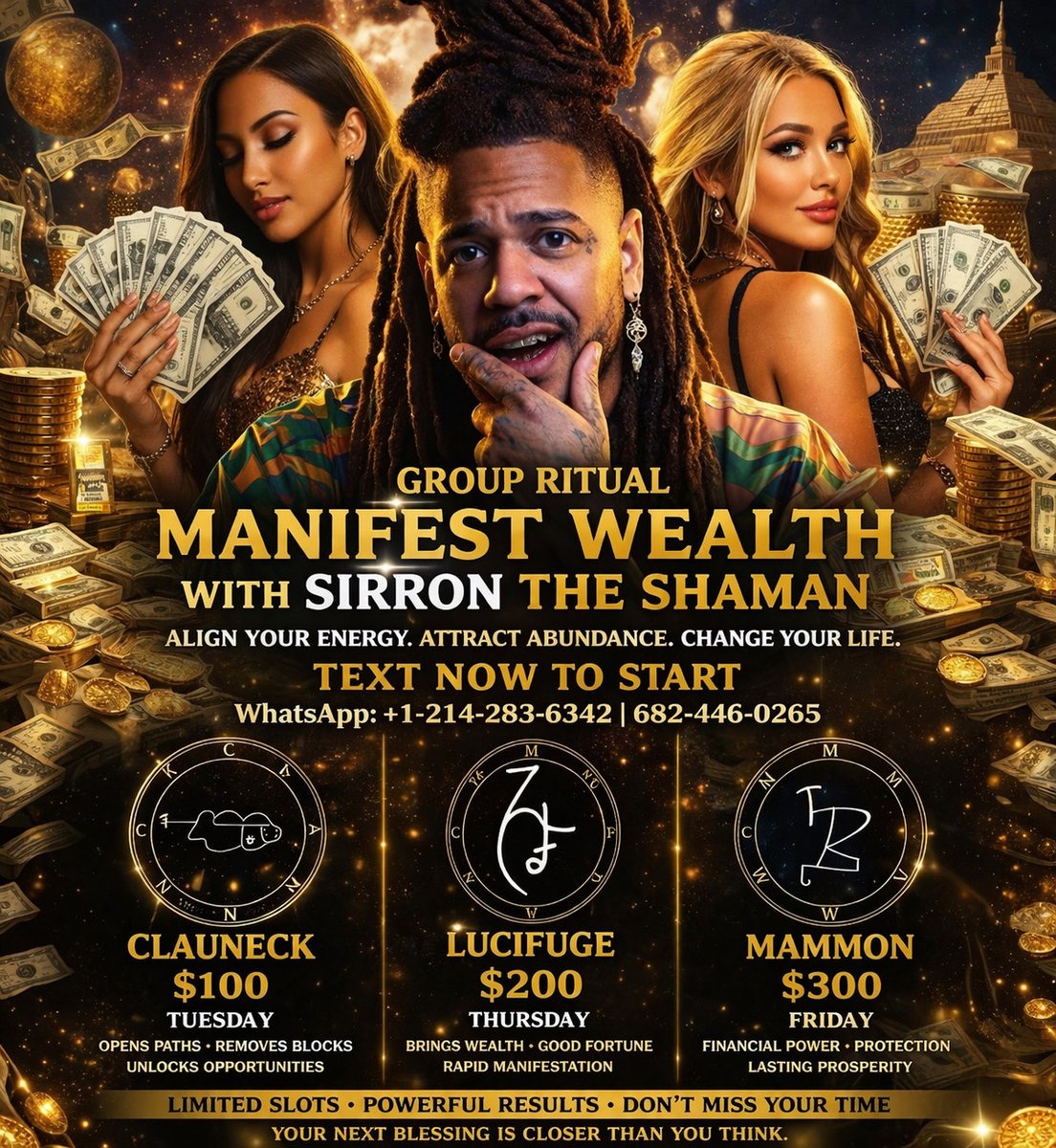 sirronreid's tweet image. ⚠️ HALF OFF UNTIL APRIL 23 ⚠️ Lock in with me for ⚡️ Real movement ⚡️ Real shifts ⚡️ Real results. 📲 Don't wait. Reach out now. #limitedoffer #halfoff #levelup #manifestation #energyshift #highlevel #actnow