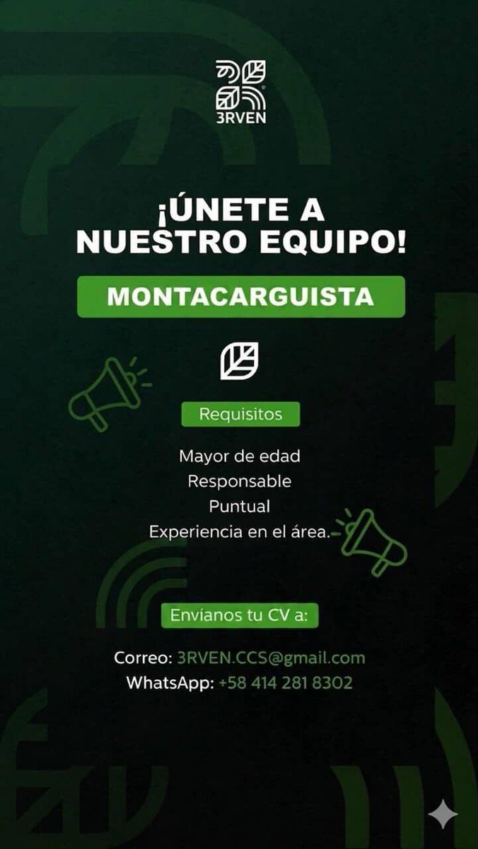EmpleoCcs's tweet image. 📣📣📣📣📣📣📣📣
ATENCIÓN CARACAS
📣📣📣📣📣📣📣📣
.
.
.
Capitalytalentohumanorrhh@gmail.com
.
#unempleoccs #empleo #ccs #oportunidad #laboral