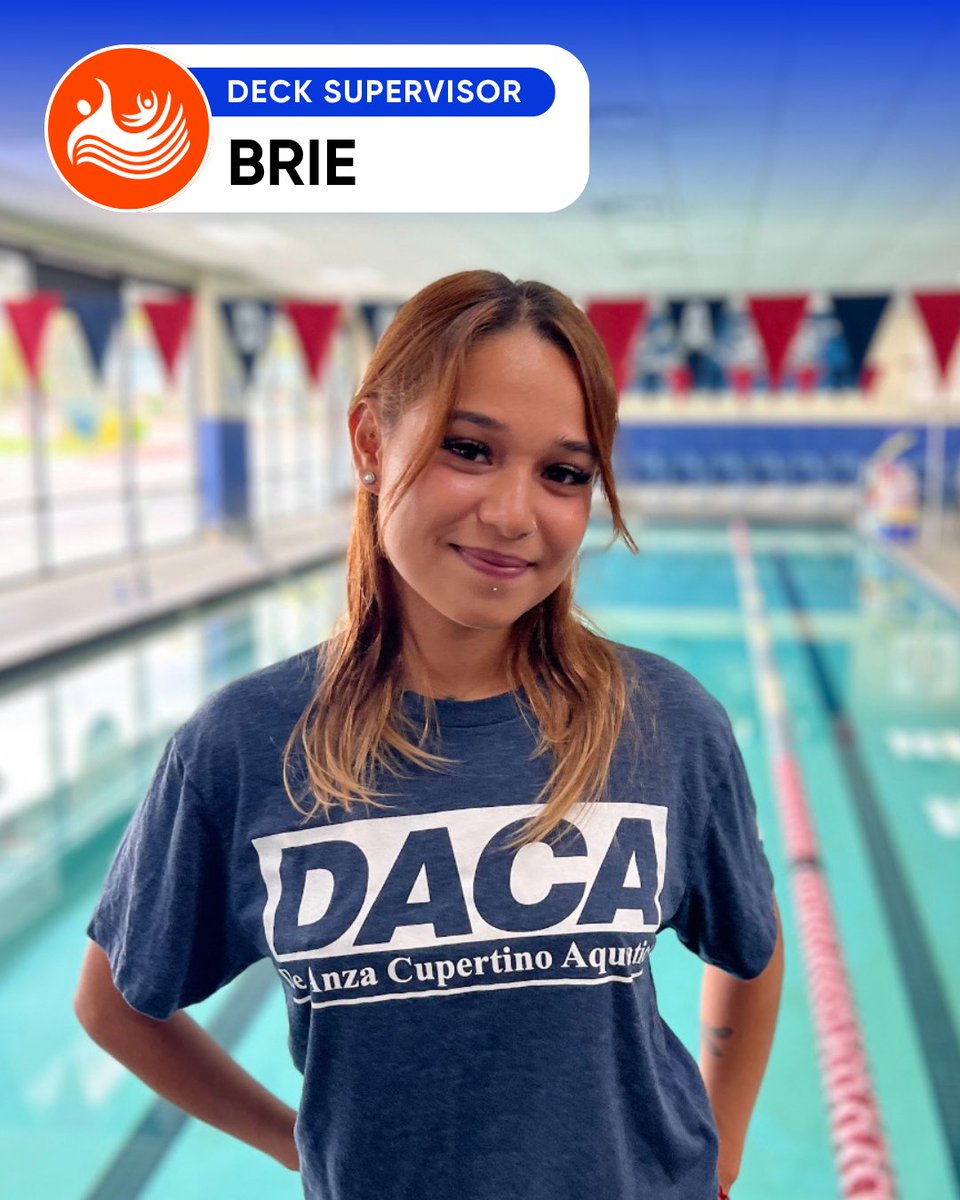 DACASwim's tweet photo. Meet Brie, our Deck Supervisor!🥳 Brie has been with DACA for 2.5 years.
💙
“I love the support I have from my supervisors and the friendships I’ve built.”
🏊🏻‍♀️
Fun Fact: "I am a twin!"
🫶🏽🫶🏽
#DACA #DACAswimschool #Cupertino #CupertinoCA #DACAfamily https://t.co/zaAUQP7BBY