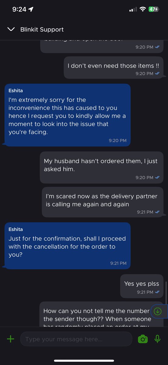 MannManandhar's tweet photo. @letsblinkit @blinkitcares your app is highly unsafe. Someone placed an order at my address. It wasn’t anyone I know. Random things that I never need. And Blinkit doesnt tell you who has placed the order even?? Don’t you think it’s unsafe for your customers? High risk! https://t.co/5HoeZ0sCx9