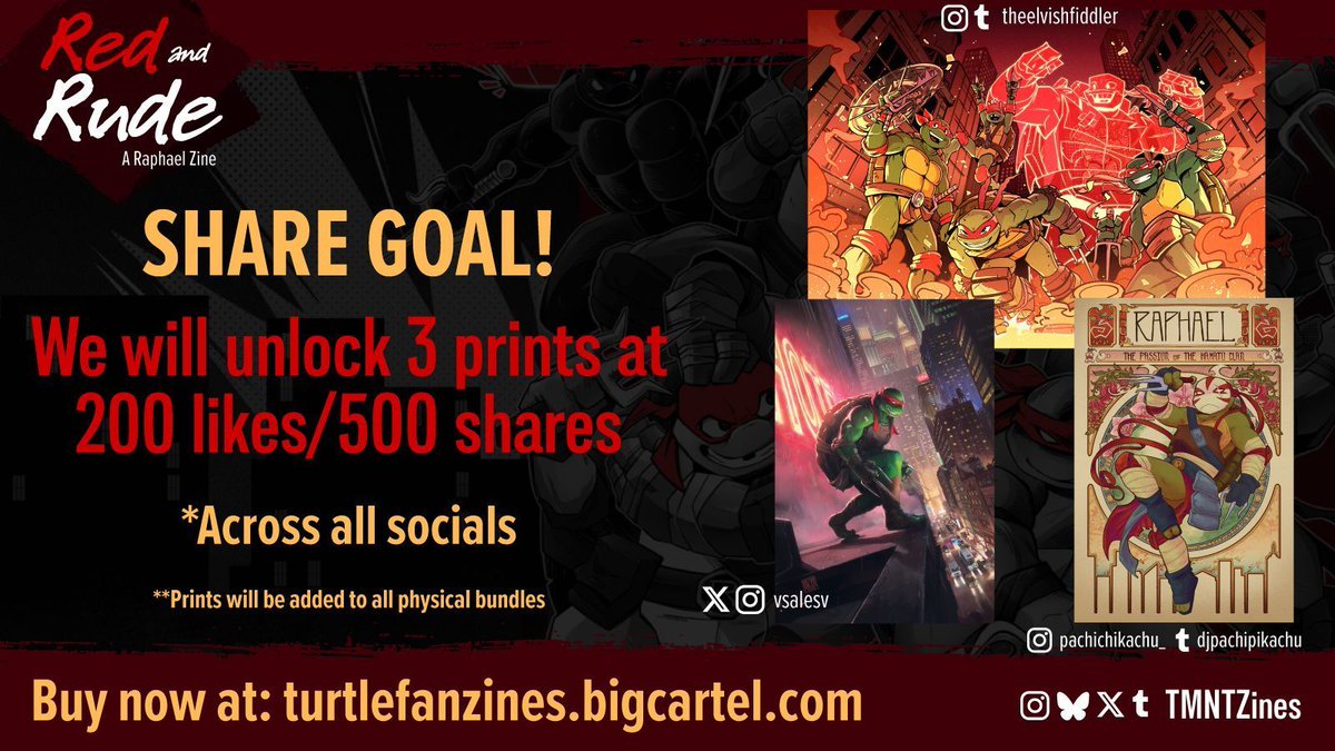 Red & Rude: A Raphael Zine - PREORDERS 4/7-5/24 tweet media