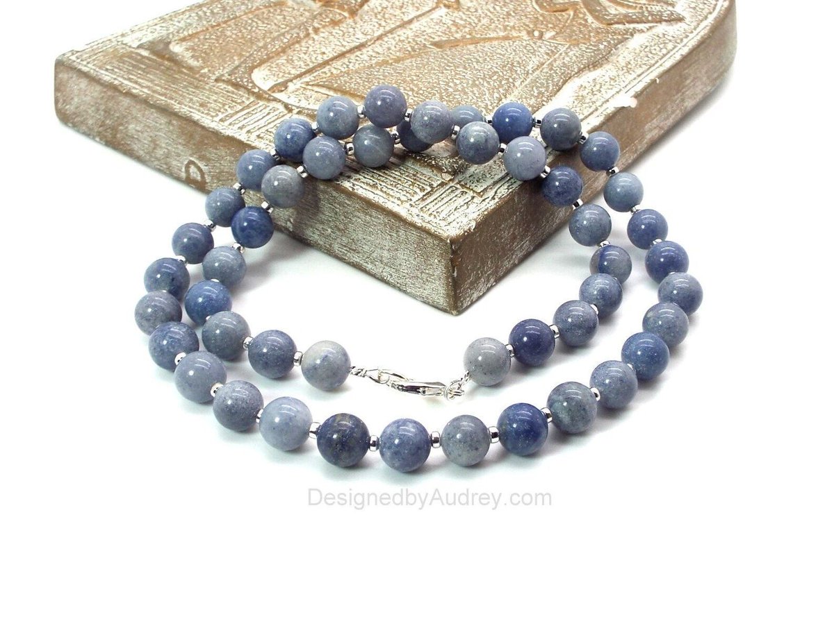 DesignsbyAudrey's tweet image. Stunning Men's Blue Aventurine Necklace designed by #DesignedbyAudrey. A perfect piece of artisan craftsmanship, available on Etsy: etsy.me/3HTSVzH #jewelry #handcrafted #mensjewelry #handmade #Etsy