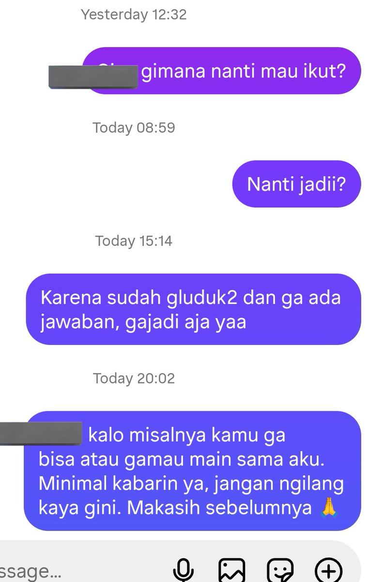 Udah ya cukup terakhir kali ngalamin kaya gini