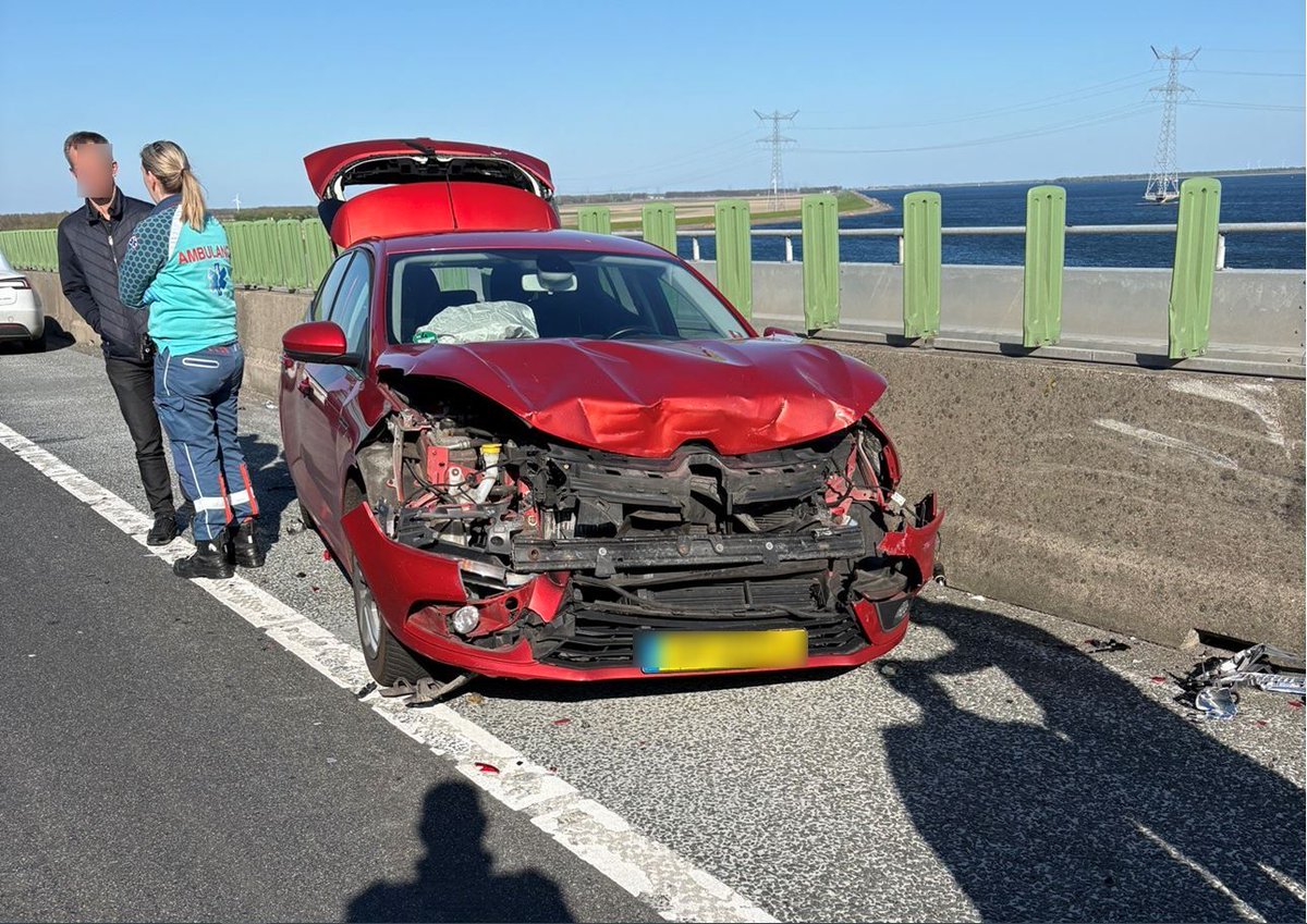 Ongeval op de Ketelbrug richting Emmeloord