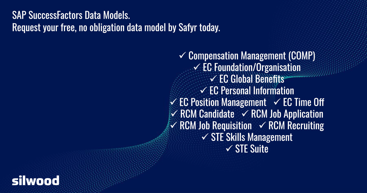 Silwood_Safyr's tweet image. SAP SuccessFactors data models. Request your free, no obligation data model by Safyr today. ow.ly/ZMGg50WJuvN #DataTable #DataModel #DataModeling