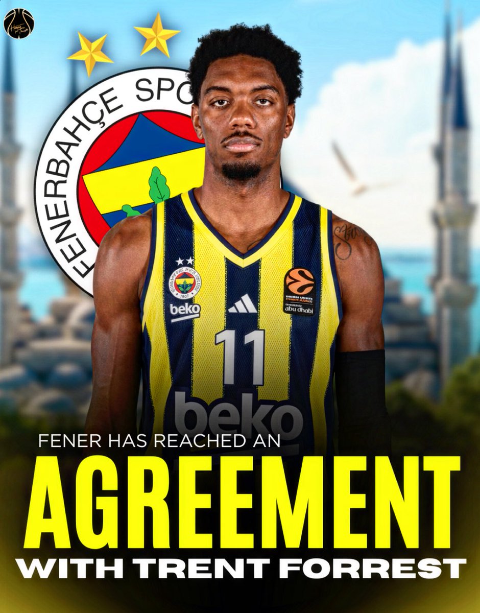 hoopsfthoughtgr's tweet photo. BOOM! According to @yagosabuncuoglu, Trent Forrest to Fenerbahce is a DONE DEAL for next season🔥

First told: @IONIKOS1972 | @velejuckie (PareVale)

#fenerbahce #euroleague #forrest #paobc #olympiacosbc https://t.co/SpWvN0zx9K
