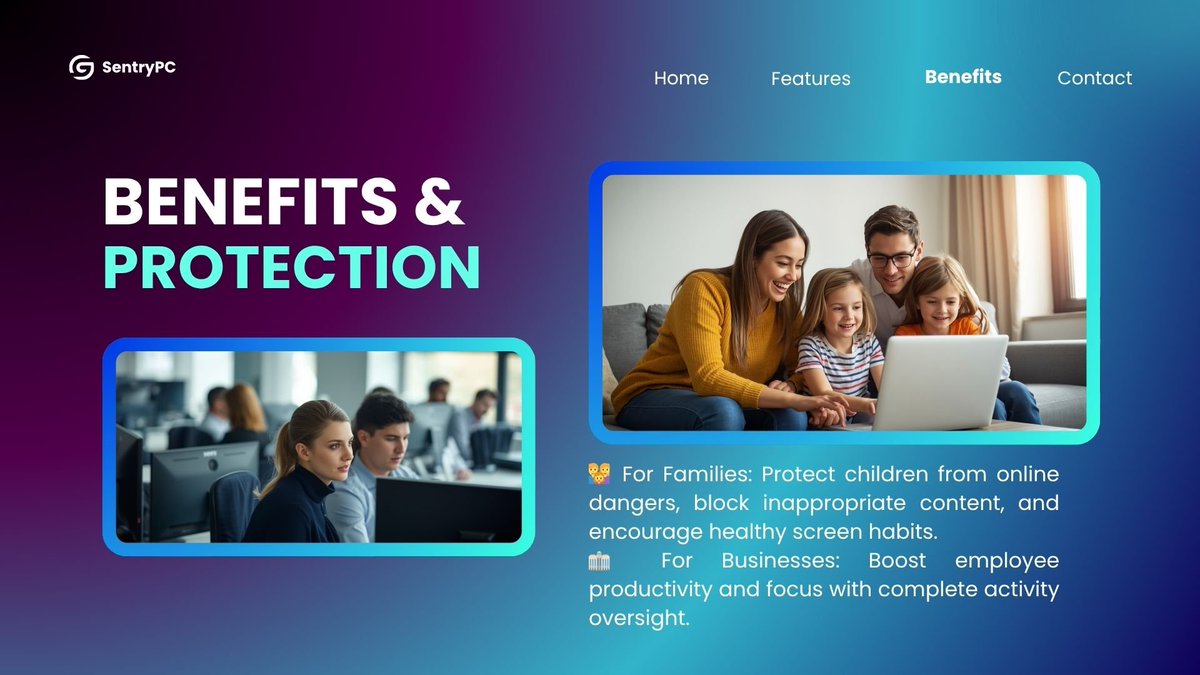 prosper96136417's tweet photo. Worried about how devices are being used at home, school, or work?

🔍 Monitor activity in real-time
🚫 Block harmful content
⚙️ Control access with precision

SentryPC gives you the power to protect, manage, and optimize any device—all in one place.

From families to businesses to schools, it’s the complete solution for digital safety and productivity.

👉 See how it works: https://t.co/dzSkU5iqtQ
#CyberSafety #ParentalControl #Productivity #EdTech #SentryPC