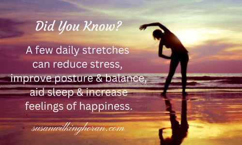 SWilkingHoran's tweet image. #Tuesday #Tips ~ Easy #exercise with a few daily stretches can do wonders for our #mind &amp;amp; body. 😊 #tuesdaymotivations #TuesdayVibe #wellbeing #wellness #health #healthyliving #HealthHabits #AuthorsOfTwitter #writingcommunity