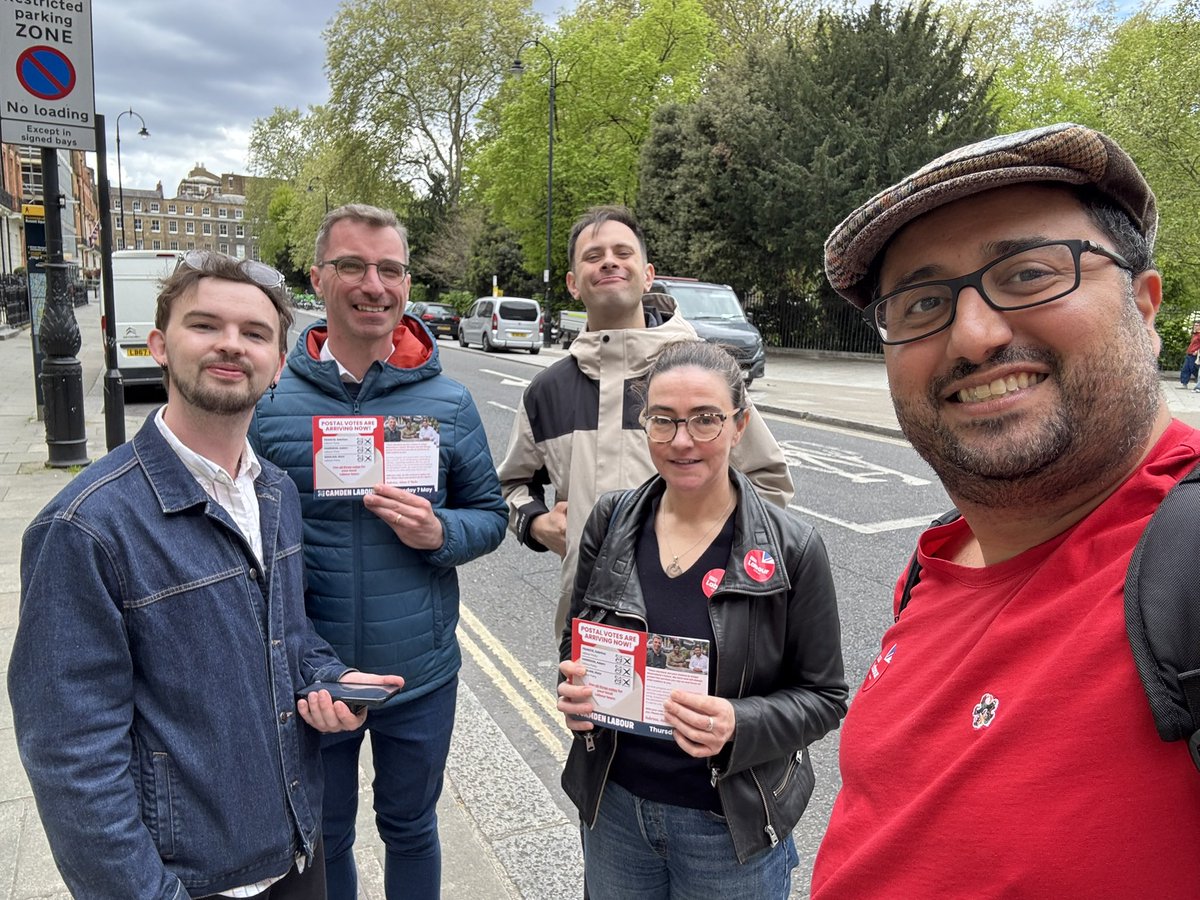 RishiMadlani's tweet image. Brilliant day campaigning in Bloomsbury yesterday - great conversations on the doorstep &amp;amp; real support for an ‘outstanding’ council (on 3 fronts!) &amp;amp; our hard-working @CamdenLabour councillors #OnYourSide

Extra proud of my other half for getting stuck in all day 🫶🏾🌹#Lucky