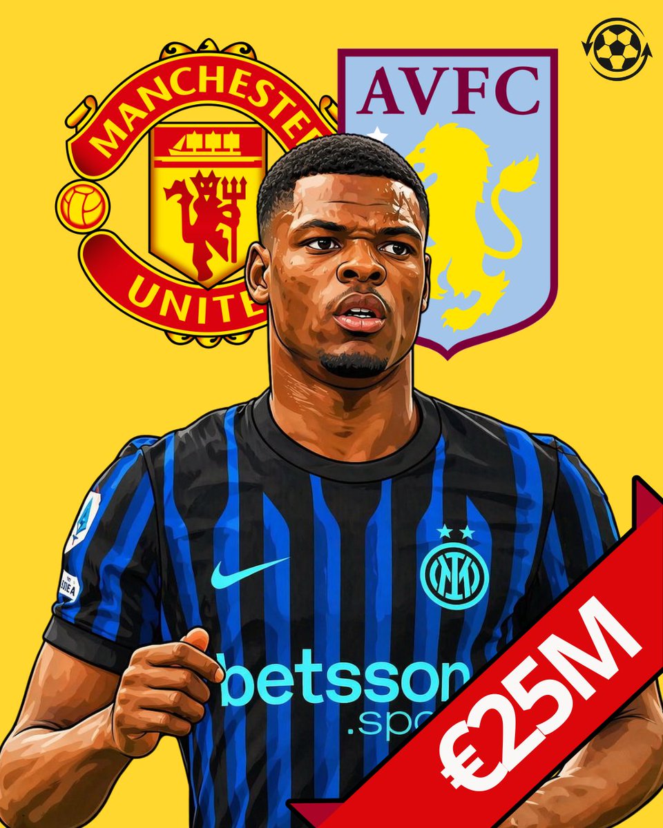 DeadlineDayLive's tweet photo. 🚨 Denzel Dumfries is attracting STRONG interest from the Premier League ahead of the summer window. 🇳🇱

Inter have already offered a new deal worth around €5M net per season, but the player has yet to commit — putting his future in doubt. 

A €25M release clause is worrying the club, with Manchester United and Aston Villa ready to take advantage if no renewal is signed. 💰  

(Source: L’Interista)