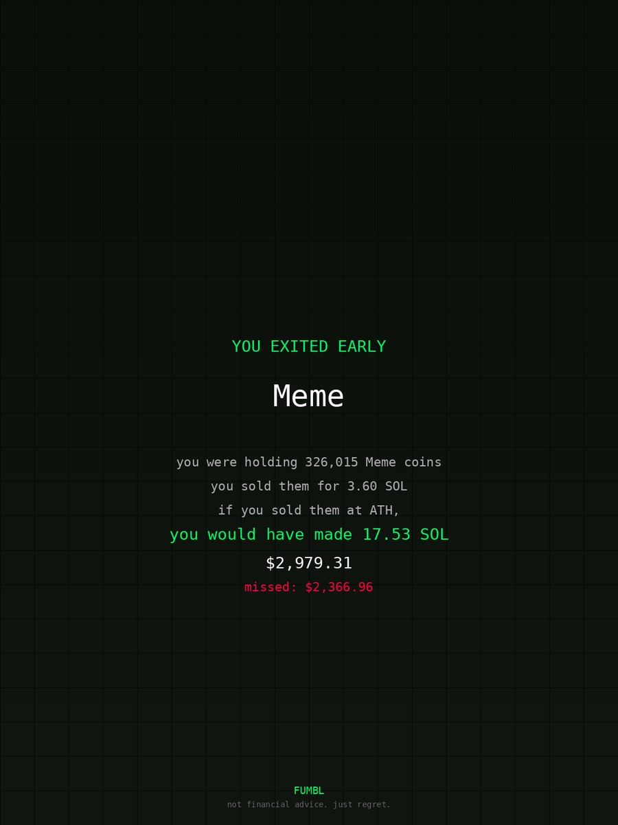 annischmitz's tweet image. just checked fumbledbags.com bro actually coulda had a fat bag on $Meme 

39obFCjFST67AkuUjaV7518o3zsxGhYaos1uEjT7pump
#phantom 
#marketing