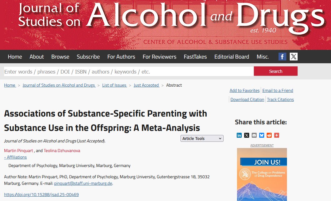 Journal of Studies on Alcohol and Drugs tweet media