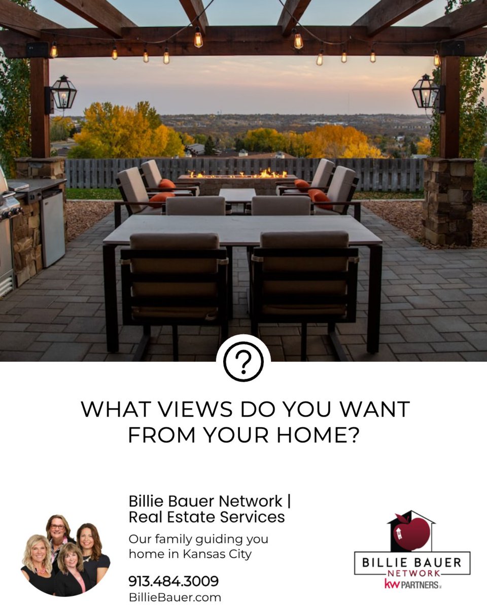 KCREALTOR_Bauer's tweet image. The view from your home can shape how a space feels every single day. Whether it’s peaceful nature, city lights, or a quiet street, the right view can make a house feel even more like home.

What views would you love to wake up to every day? 

#billiebauernetwork #realtor