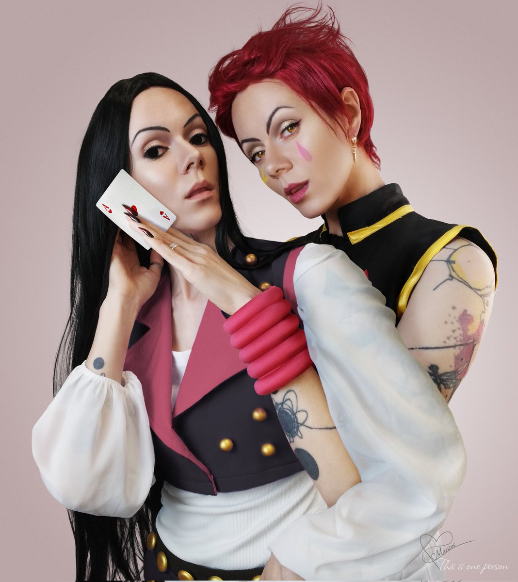 maricos_mari's tweet image. My marmalade Hisoka x Illumi📍🃏
love them so much and I'm not tired of cosplaying them💞
#hunterxhunter #hxh #hisoka #illumi
#hisoillu #illuhiso #ヒソイル #ハンターハンター