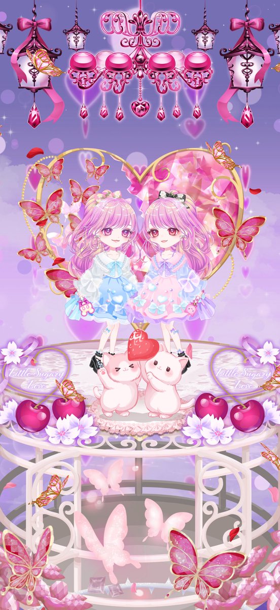 少しの間だけどフレ婚してくれてありがとう( *´꒳`*)
ヴィネいっぱいあるからいっぱいお着替えできてまじで楽しかったし、いつもたくさんお世話植え替えしてくれて感謝しかない✨🙏
これからはまたパトナとしてよろしくね！お幸せに🥰
 #ペアリウム
 #着せ替えゲーム
 #せれのコーデ記録