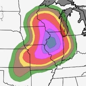 If the perfect forecast had been issued, this is what the SPC tornado risk would have looked like on April 17. The highest level of tornado probability would have verified.

Even more interesting is the CIG level. Based on the tornadoes surveyed so far, a CIG1 would have been the
