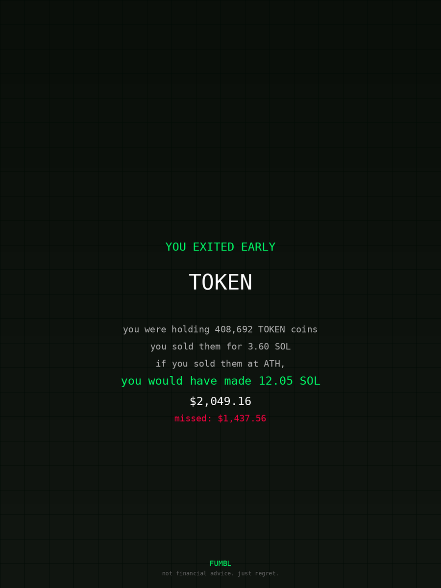 Tanzeem7's tweet image. Went to fumbledbags.com and saw I missed generational wealth on $BNB 
coulda retired the fam 

BNBFymnRU7fVkzhqHN14xLBhoRj1w9sRGDx5Bn8Bpd4x 
#trust
#normal