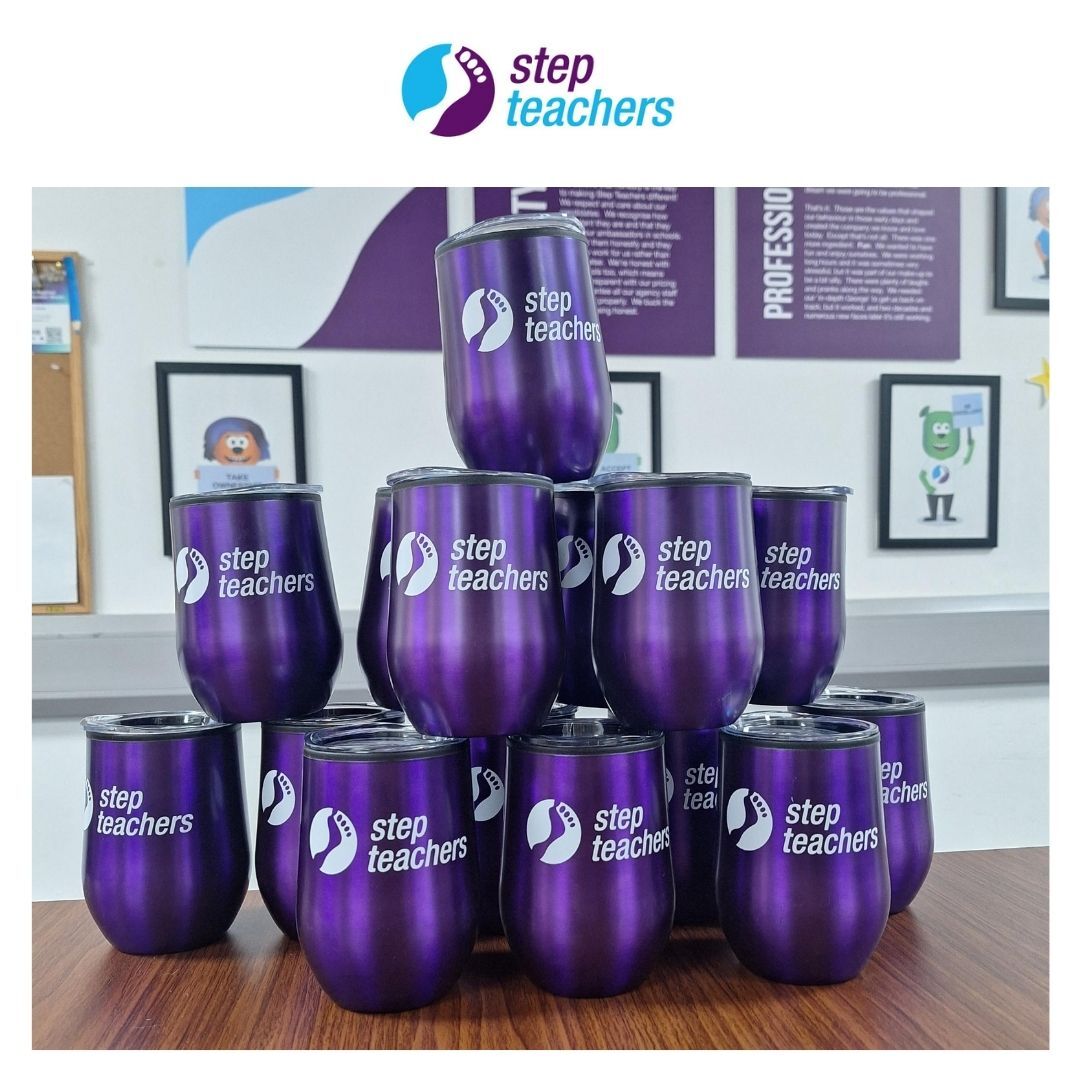 Step_Teachers's tweet image. Operation: Purple Cups” was a success! 💙💜

#CattonGrovePrimarySchool are moving to a “lidded hot drinks only” policy, and – as one of Josée’s biggest user schools – reached out to us for help. Cue a delivery of our purple tumblers to them today 😀

#Norwich #StepTeachers