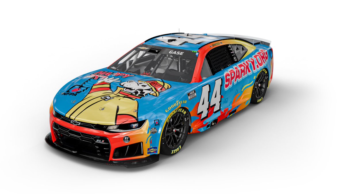 JoeyGaseRacing's tweet photo. Excited to be back behind the wheel of the #44 @NYRacingTeam CUP car this weekend at Talladega with Sparky The Fire Dog!

https://t.co/jlOFgosPpB https://t.co/ohWZjKjWS9