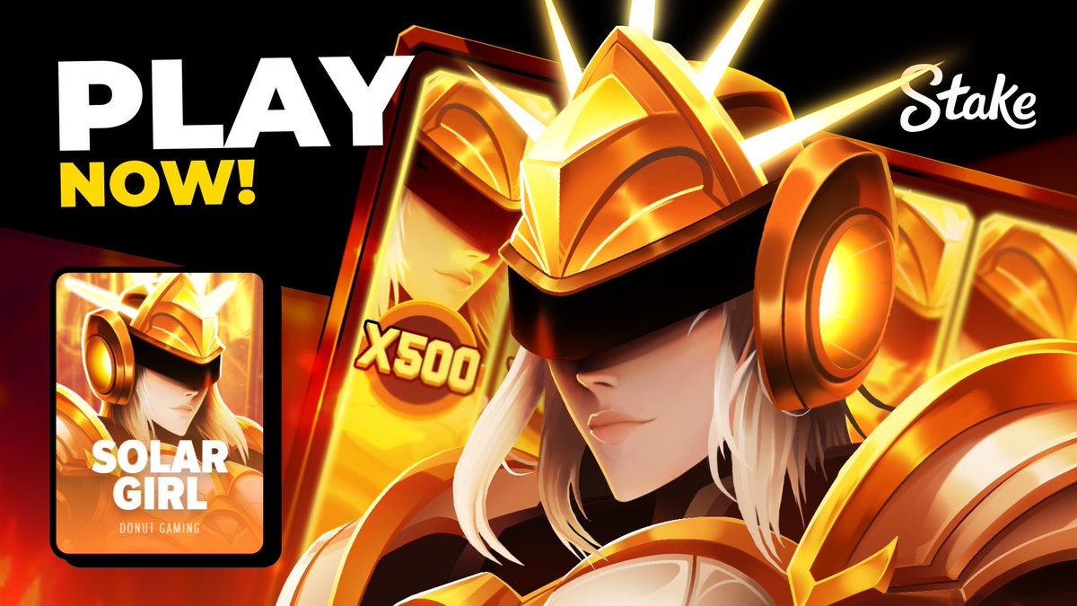 We just launched a new slot… Solar Girl! ☀️

Exclusively on <a href="/Stake/">Stake.com</a> <a href="/donut_slot/">Donut Gaming</a> 

RT + Stake 🆔