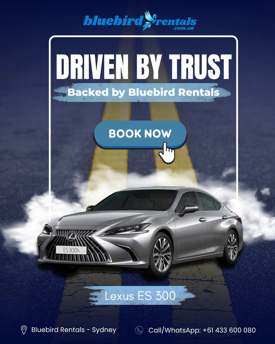 BluebRentals's tweet image. Lexus ES 300 Rental Sydney Luxury Car Hire Bluebird Rentals

✔ Premium luxury sedan
✔ Smooth and quiet performance
✔ Perfect for business and events
✔ Comfortable and spacious interior

#BluebirdRentals #LexusES300 #LuxuryCarRental #SydneyCarHire