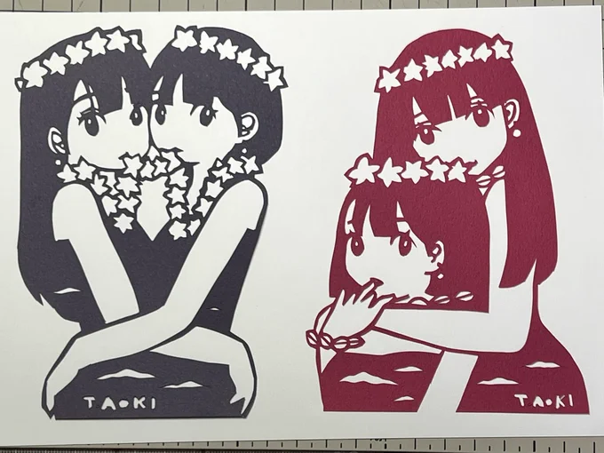 本日の切り絵 