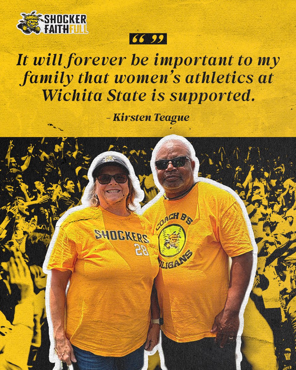 GoShockersWBB's tweet photo. A huge thank you to the Teagues, who purchased and donated almost 500 tickets for local charitable organizations to use this past season at our home games!

Read more: https://t.co/asOZ0Apanb https://t.co/3yhHWqFV8J