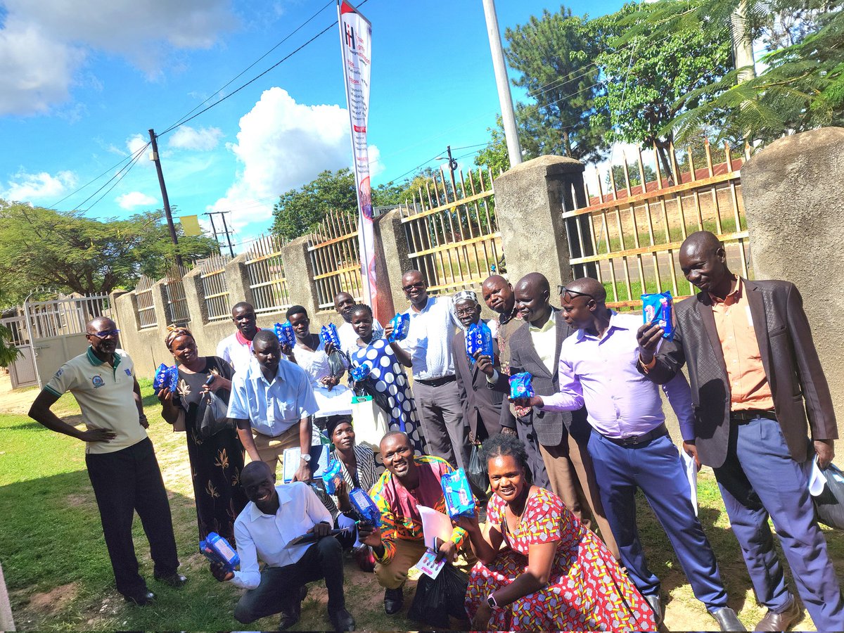Hi_org1's tweet photo. Human Integrity Organisation (Hi) distributed sanitary pads and underwear to the female staff of Koboko Municipal Council, South Division, aimed at reducing workplace absenteeism, and supporting staff welfare.  
#Zero_menstrual_stigma 
#Zero_menstrual_poverty https://t.co/MPn5Qtup5a