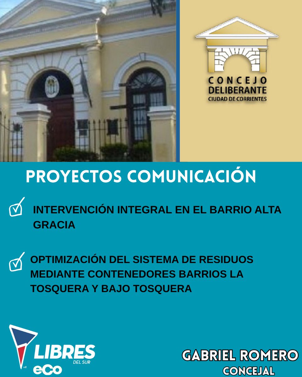 Partido Libres del Sur Corrientes tweet media